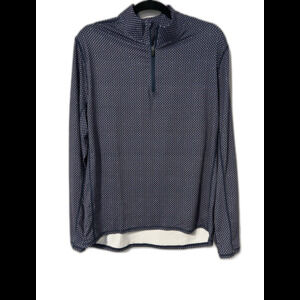 1764 Golf Julien Quarter-Zip Pullover Men’s Medium Navy Pattern